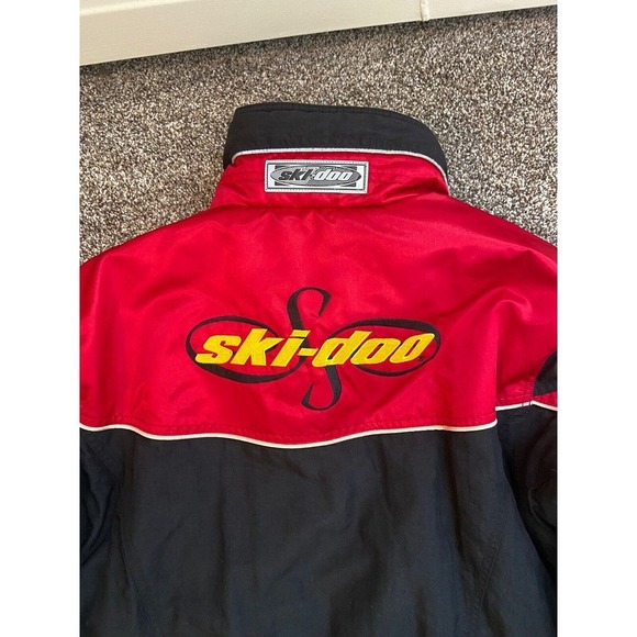 Women’s Vintage Skidoo Sno Gear Jacket Med. Muskoka Burn Mark On Back Of Sleeve - Picture 5 of 7